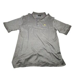 Bobby Jones Masters‎ Polo Mens XL Gray Short Short Sleeve